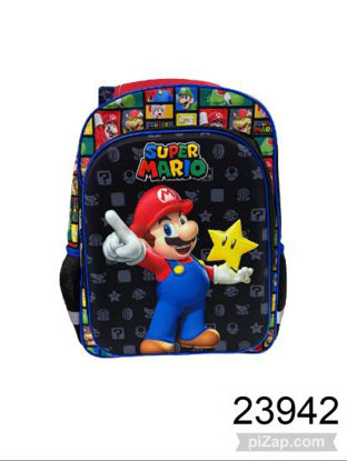 Imagen de MOCHILA 3D 17" 2 CIERRES MARIO BROSS 3.26